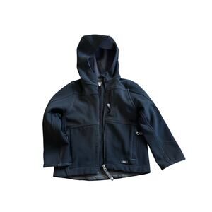 REI Boys' Black Full Zip Hooded Soft Shell Jacket - XXS